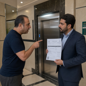 قانون آسانسور برای طبقه همکف [قانون تقسیم هزینه + قانون آسانسور برای طبقه اول]