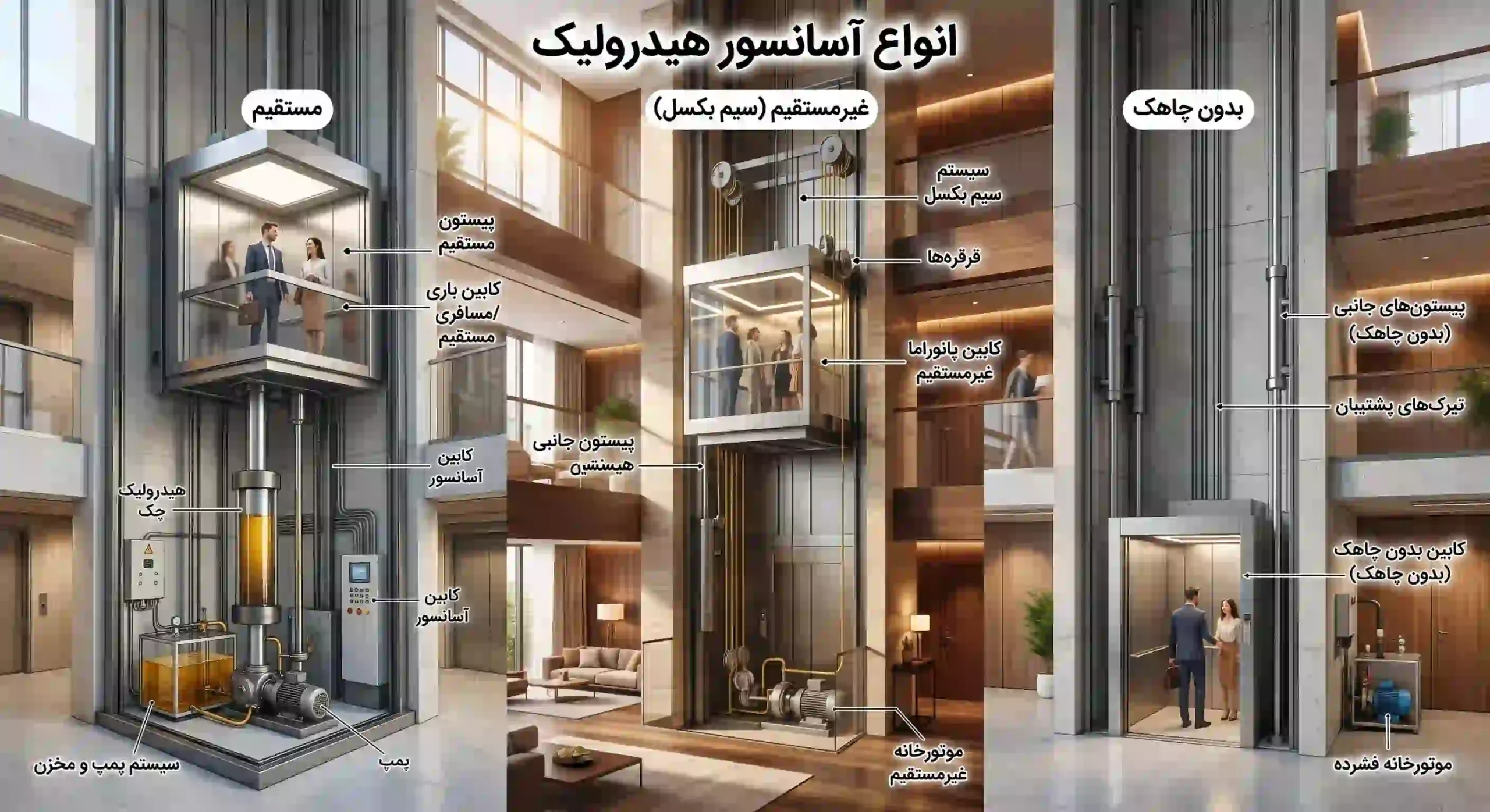 آسانسور های هیدرولیکی